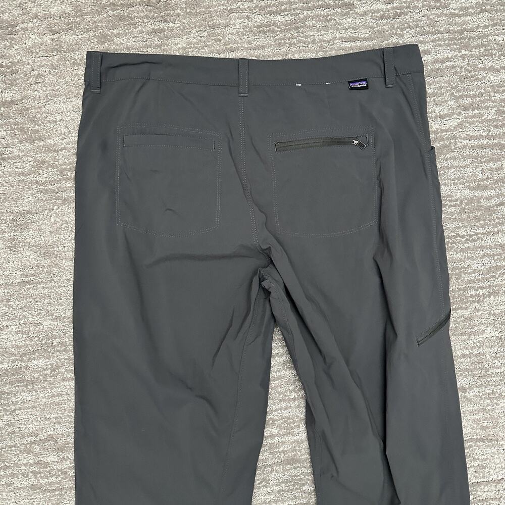 Patagonia Pants Womens 12 Gray Quandary Stretch Cargo Hiking Travel Quick Dry - Picture 7 of 15